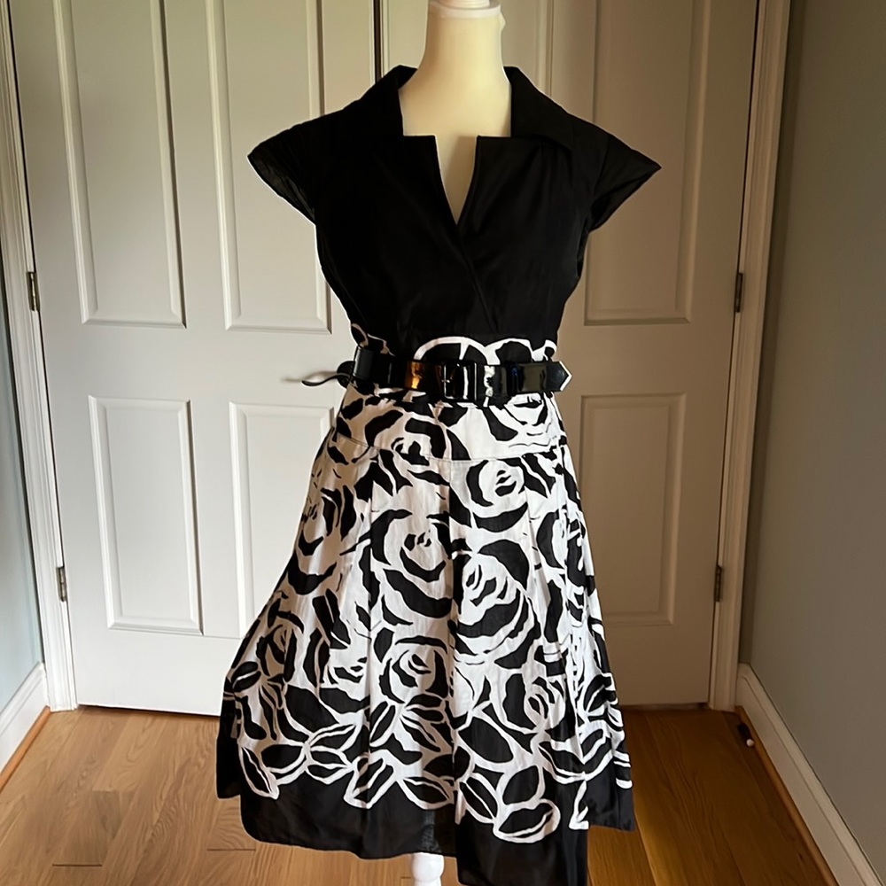 White House Black Market fit and flare summer dress